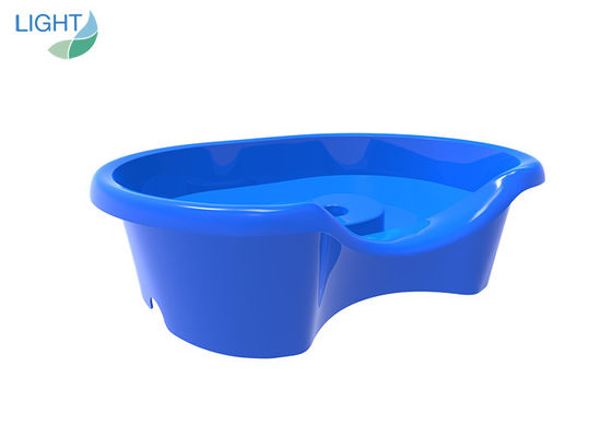 Niebieska składana plastikowa miska na szampon do użytku domowego domowa stacja do mycia włosów